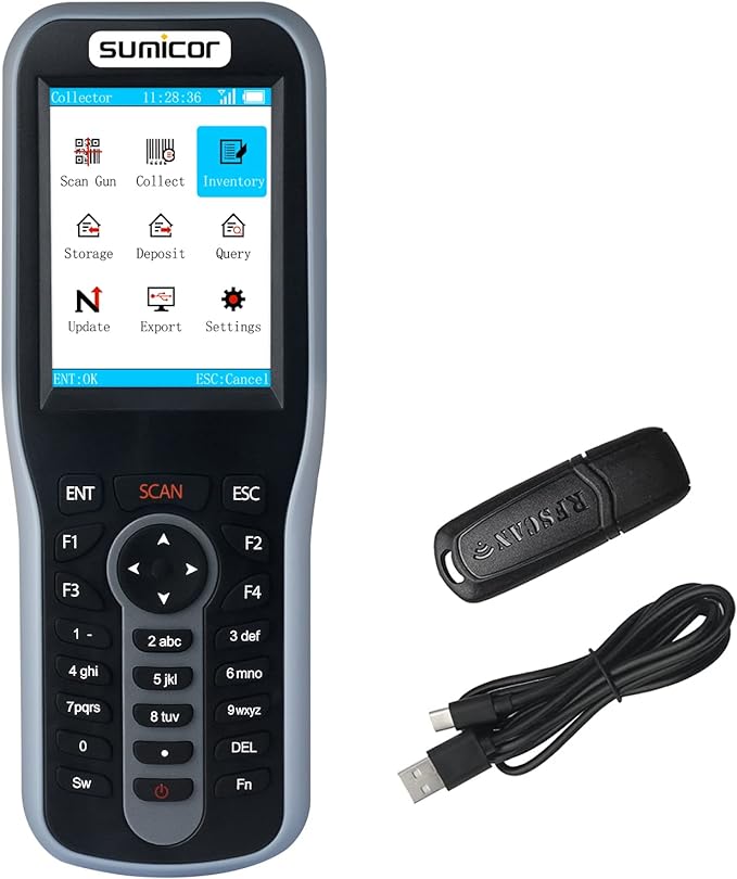 Colector de datos inalambrico para inventario