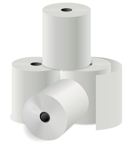 ROLLO DE PAPEL TERMICO DE 80X70MM CAJA DE 50 ROLLOS